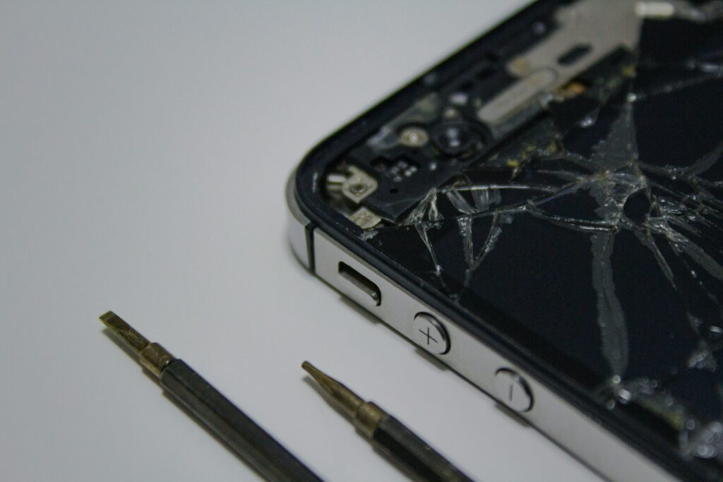 Cracked iPhone Screen