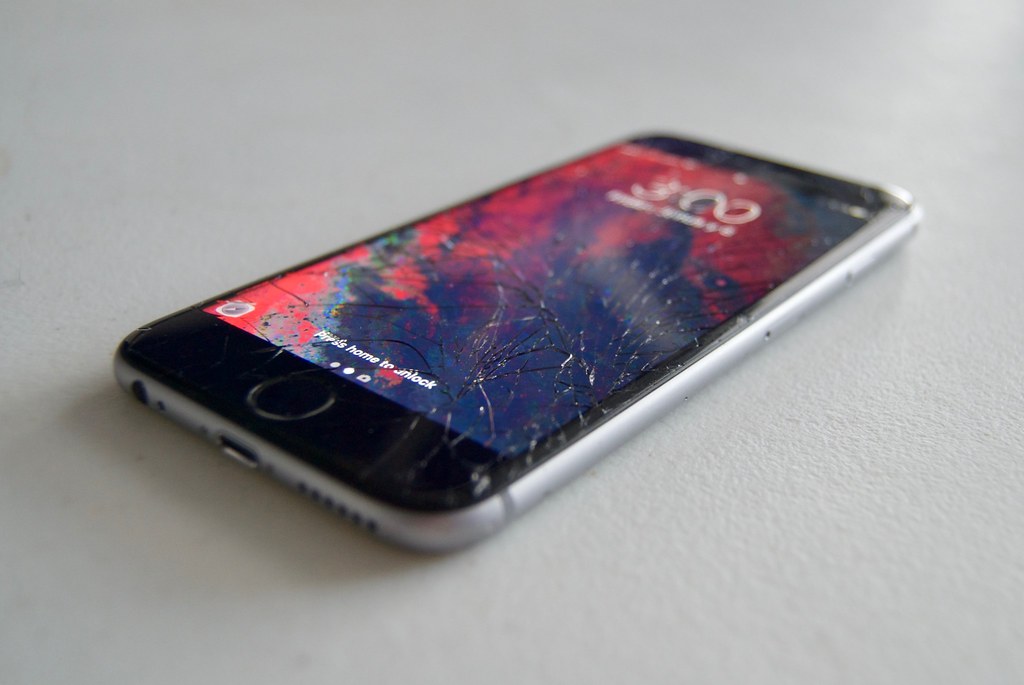Cracked iPhone Screen